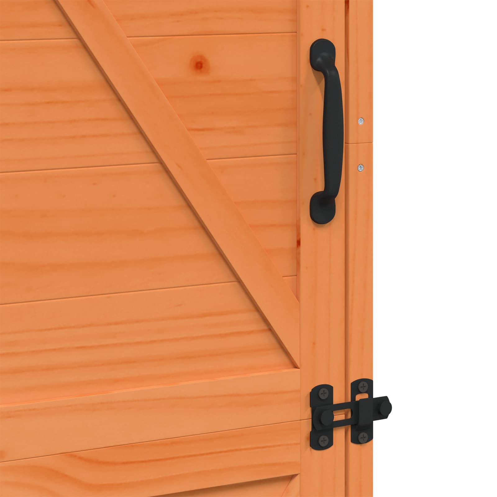 vidaXL Shed ogrodowy brązowy 59,5 x 56 x 176,5 cm Drewno Świerkowe