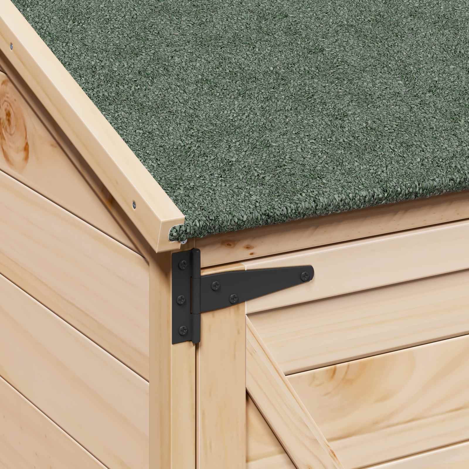 vidaXL Shed ogrodowy naturalny 106 x 56 x 176,5 cm Drewno Świerkowe