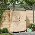 vidaXL Shed ogrodowy naturalny 106 x 56 x 176,5 cm Drewno Świerkowe