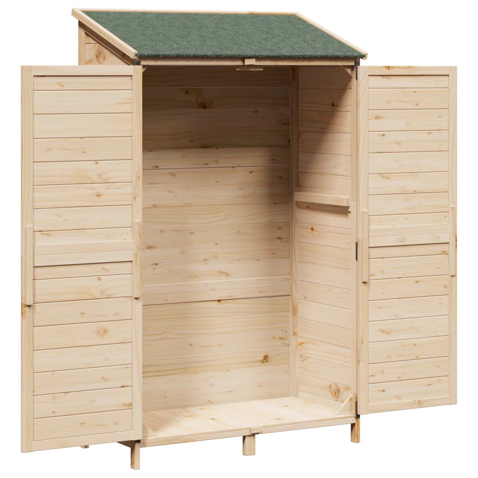 vidaXL Shed ogrodowy naturalny 106 x 56 x 176,5 cm Drewno Świerkowe