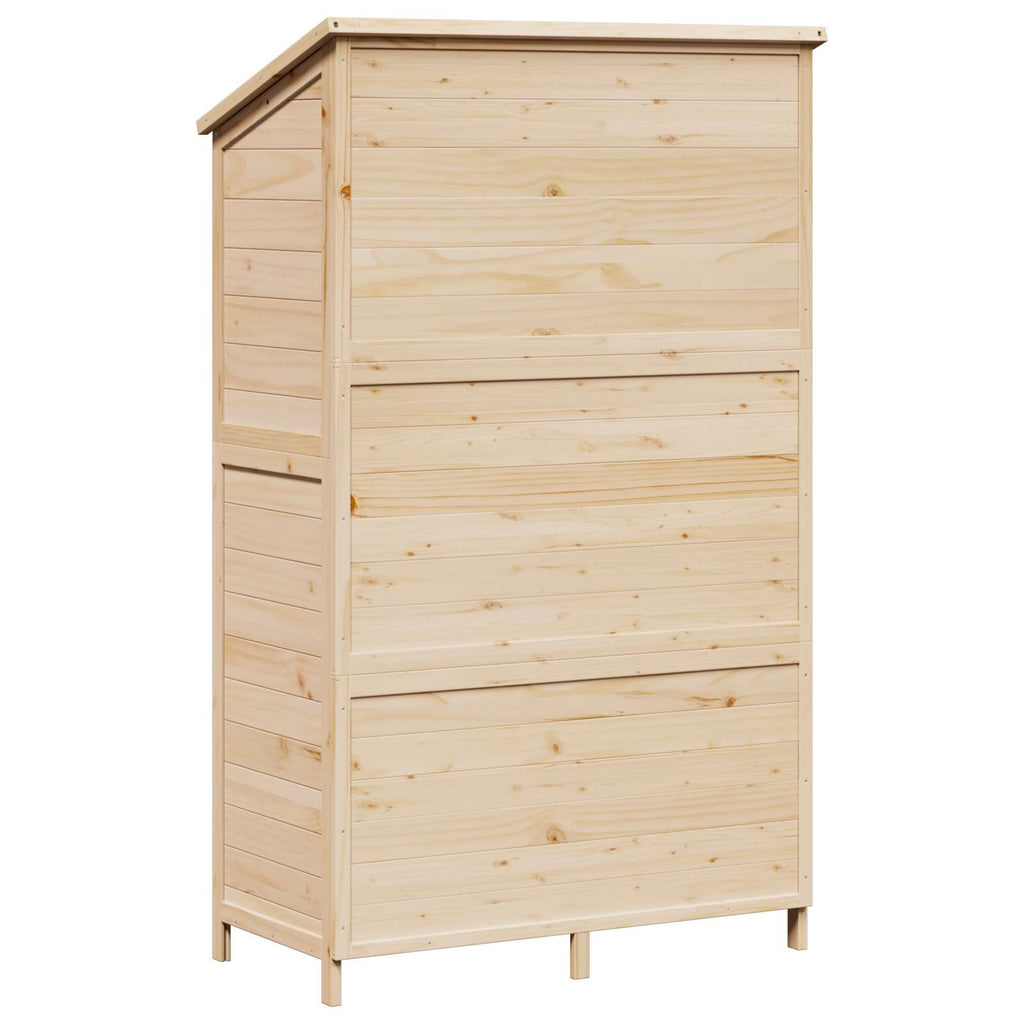 vidaXL Shed ogrodowy naturalny 106 x 56 x 176,5 cm Drewno Świerkowe