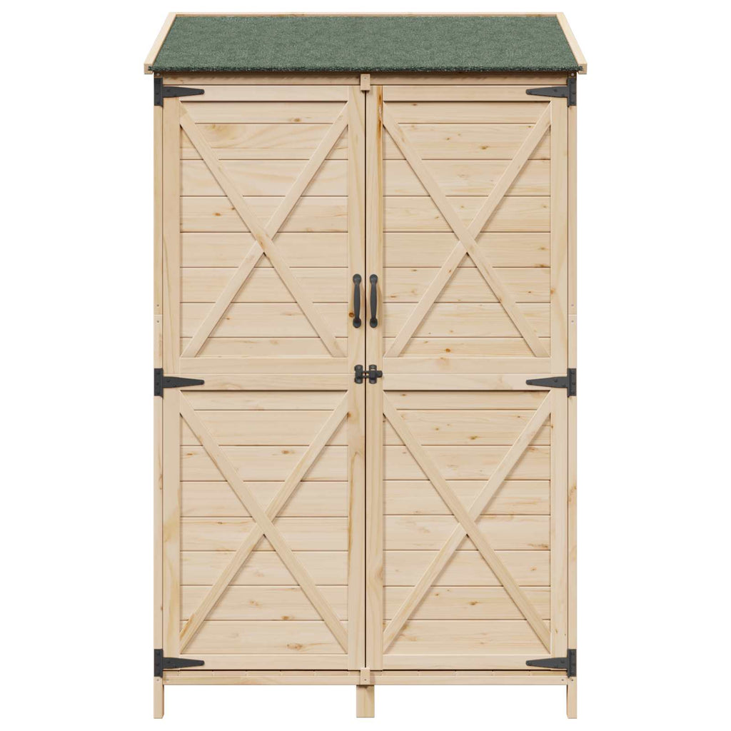 vidaXL Shed ogrodowy naturalny 106 x 56 x 176,5 cm Drewno Świerkowe