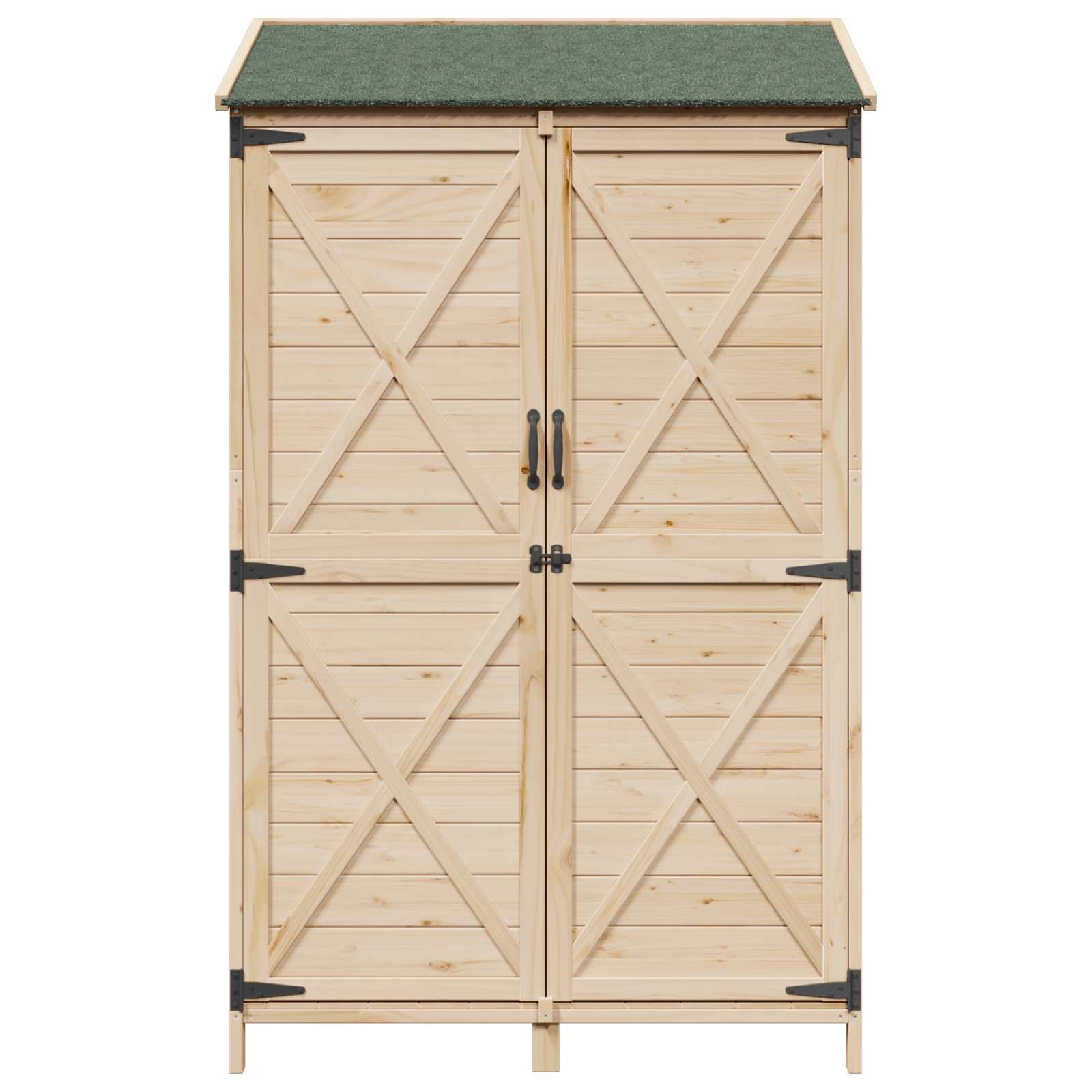 vidaXL Shed ogrodowy naturalny 106 x 56 x 176,5 cm Drewno Świerkowe