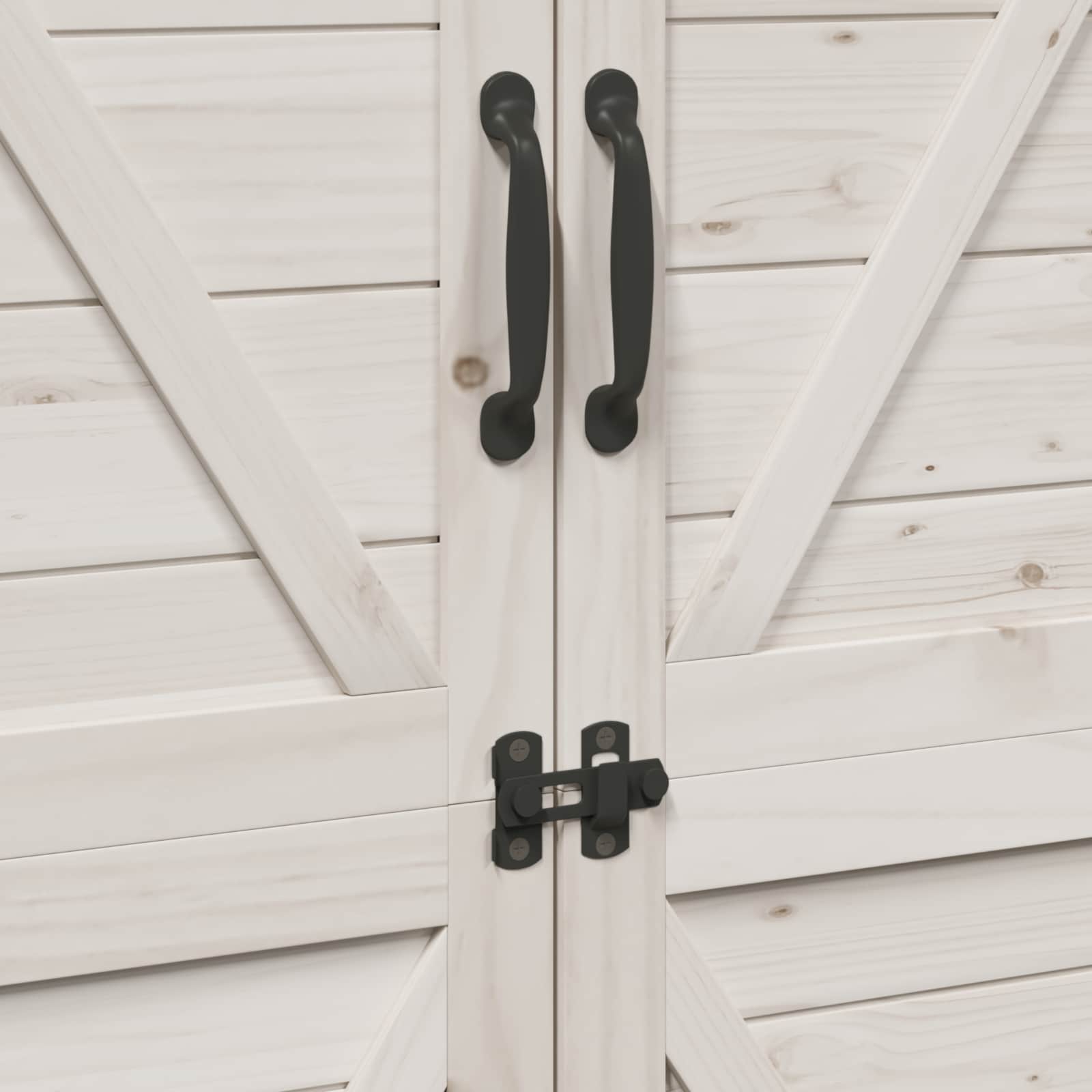 vidaXL Shed ogrodowy Biały 106 x 56 x 176,5 cm Drewno Świerkowe