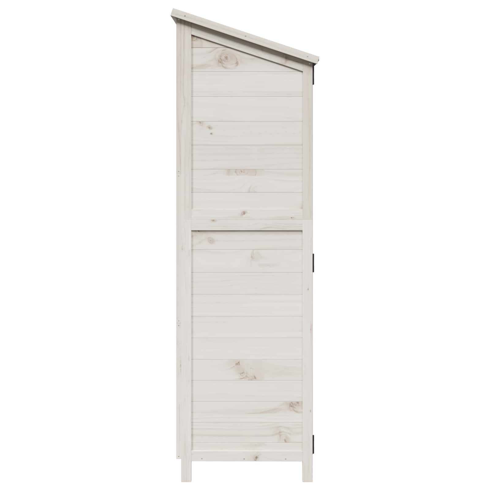 vidaXL Shed ogrodowy Biały 106 x 56 x 176,5 cm Drewno Świerkowe
