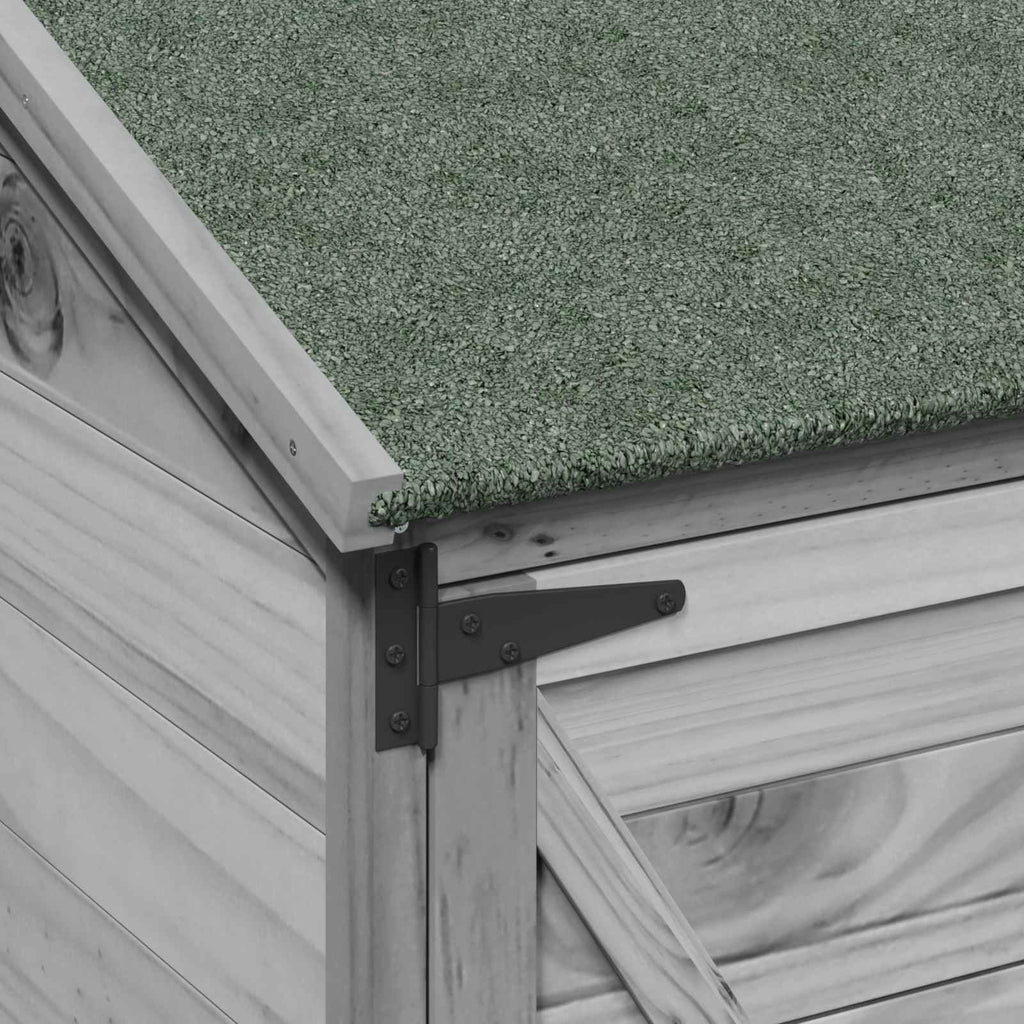 vidaXL Shed ogrodowy Szary 106 x 56 x 176,5 cm Drewno Świerkowe