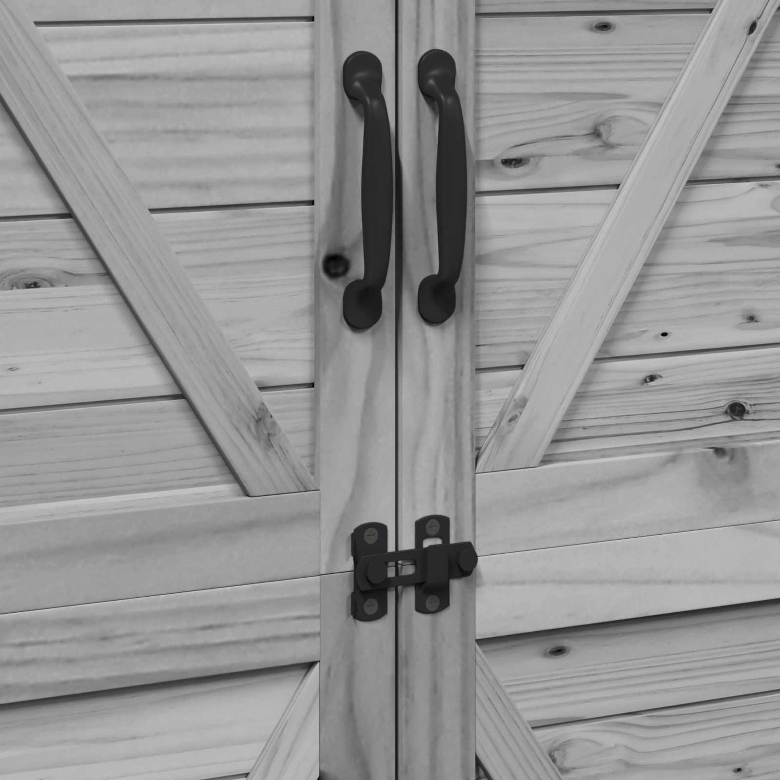 vidaXL Shed ogrodowy Szary 106 x 56 x 176,5 cm Drewno Świerkowe