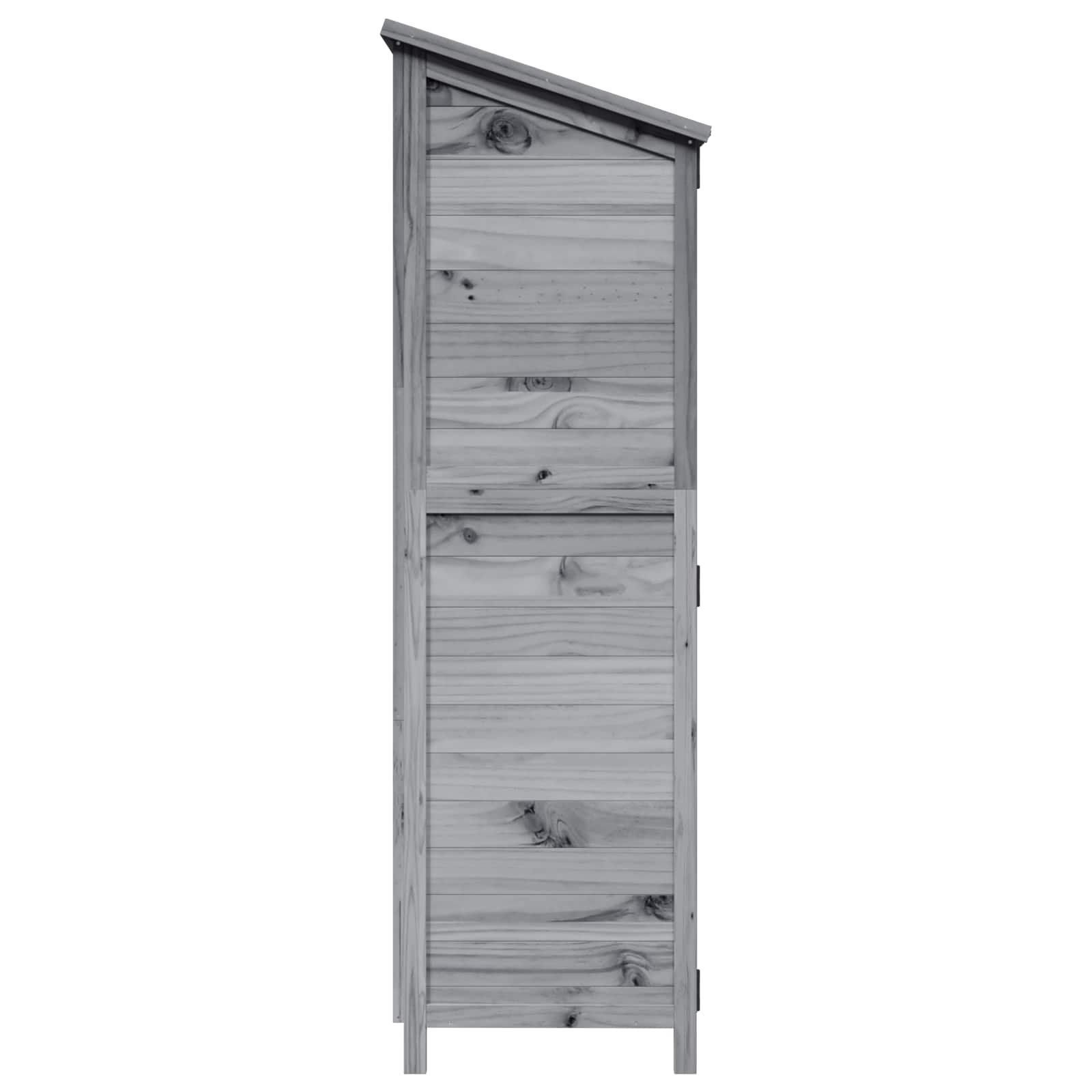 vidaXL Shed ogrodowy Szary 106 x 56 x 176,5 cm Drewno Świerkowe