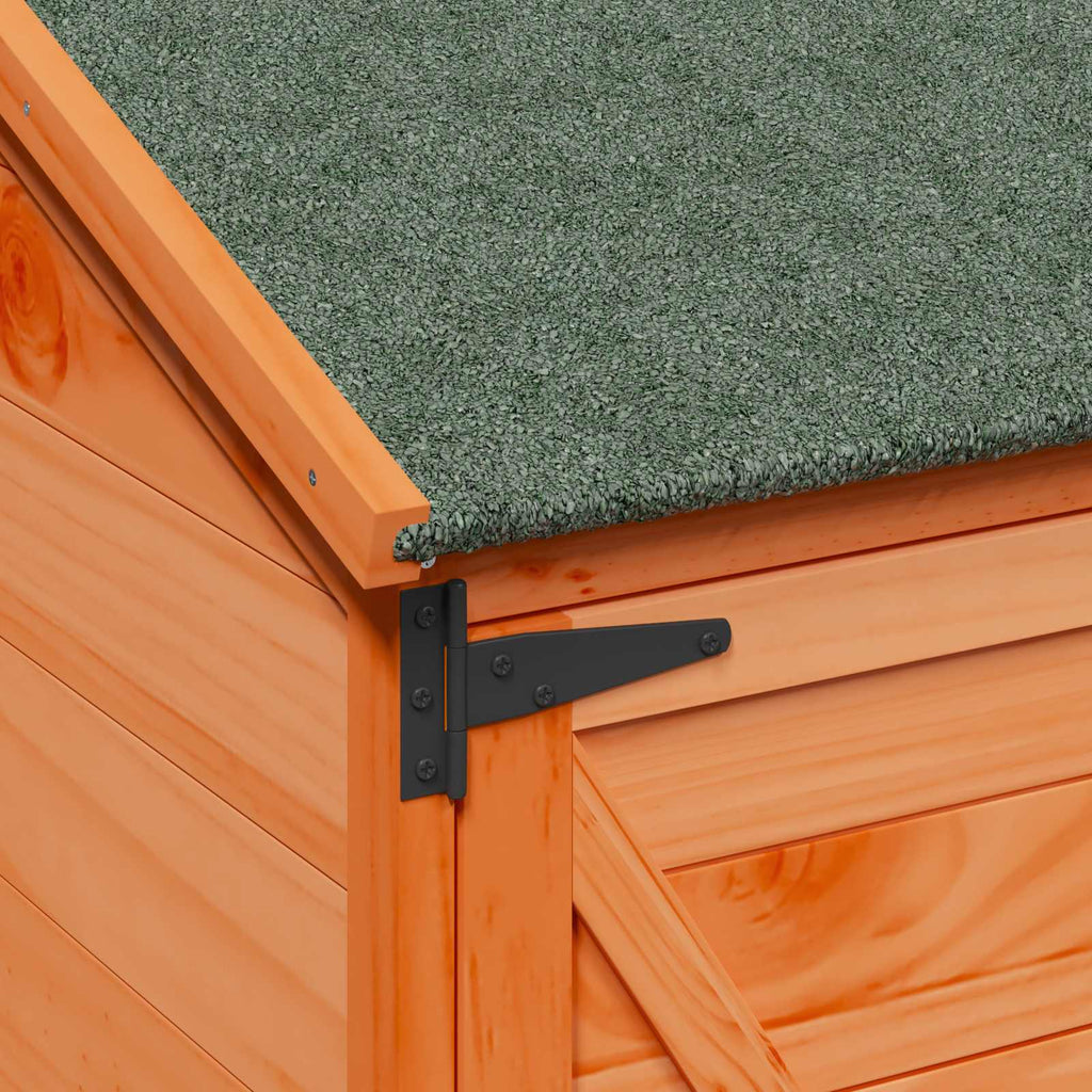 vidaXL Shed ogrodowy brązowy 106 x 56 x 176,5 cm Drewno Świerkowe
