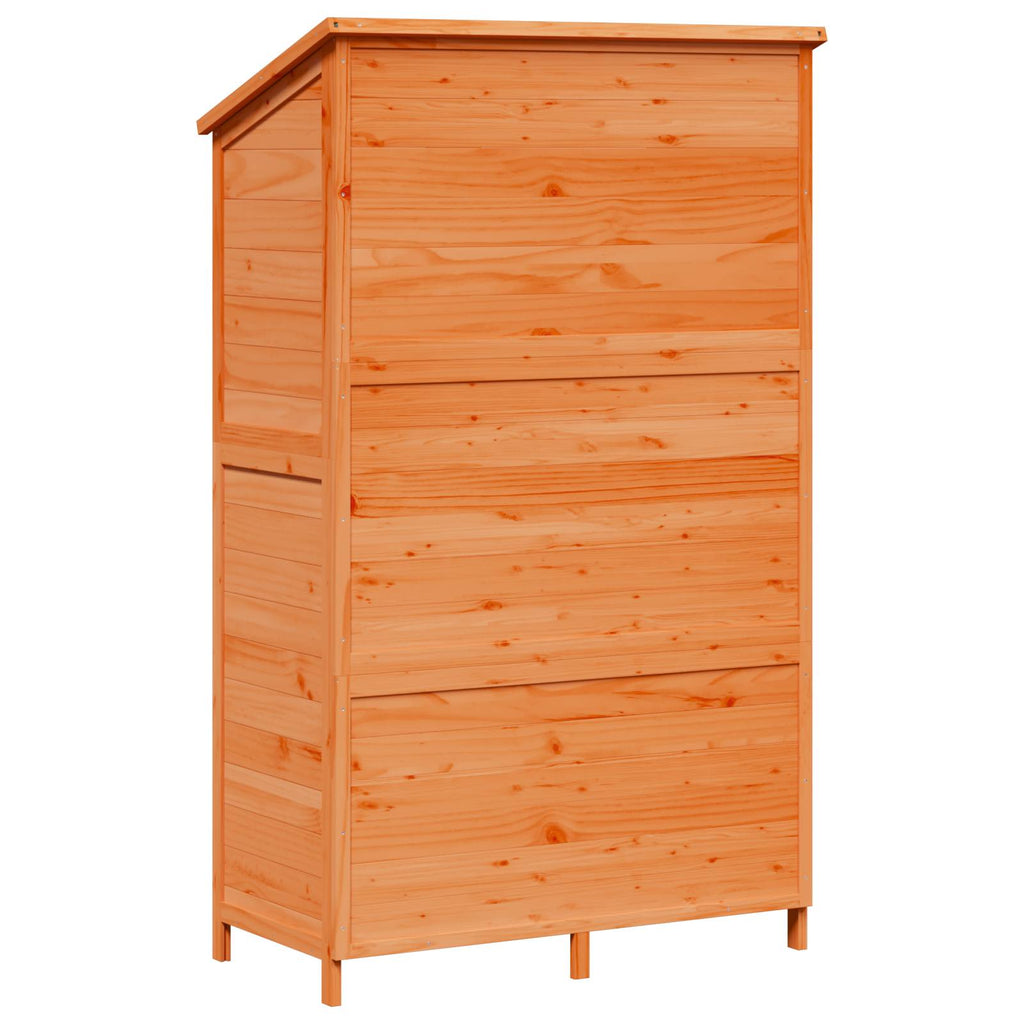 vidaXL Shed ogrodowy brązowy 106 x 56 x 176,5 cm Drewno Świerkowe