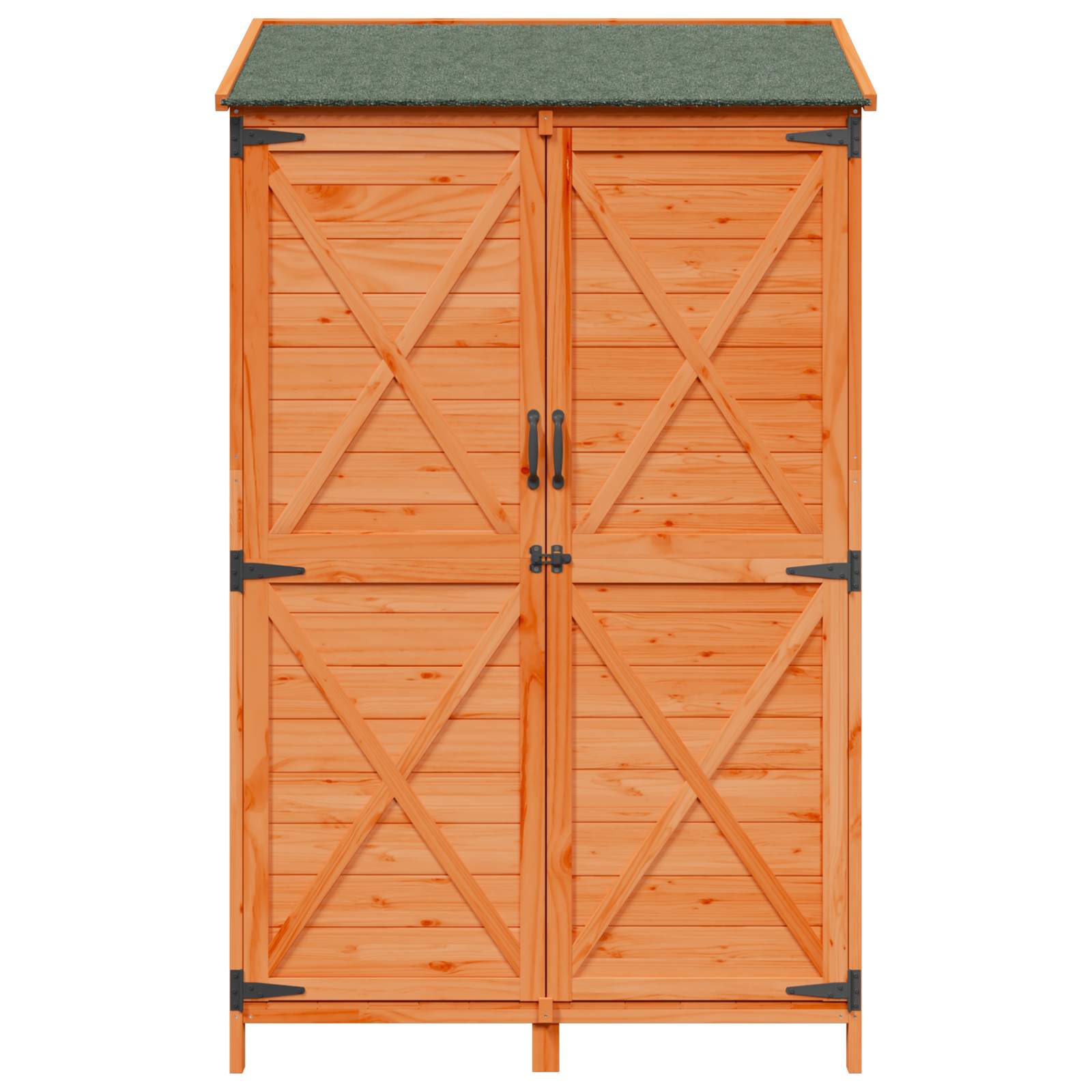vidaXL Shed ogrodowy brązowy 106 x 56 x 176,5 cm Drewno Świerkowe