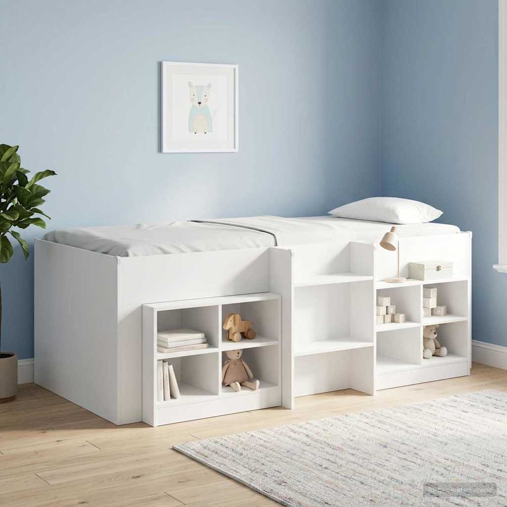 vidaXL Łóżko piętrowe dla dzieci 2 pcs Biały 80 x 200 cm
