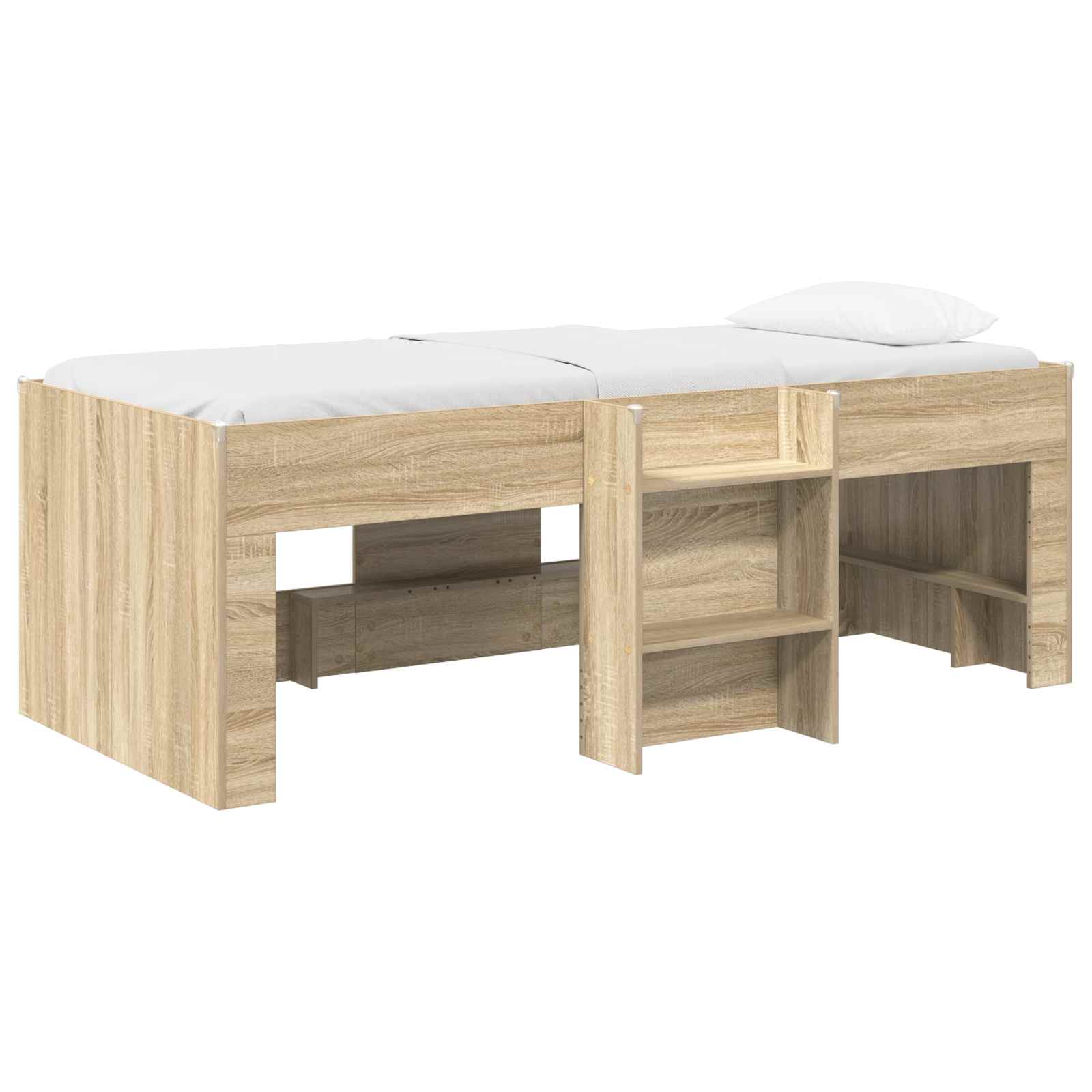 vidaXL Łóżko piętrowe dla dzieci 2 pcs Sonoma 203 x 101,1 x 68,5 cm