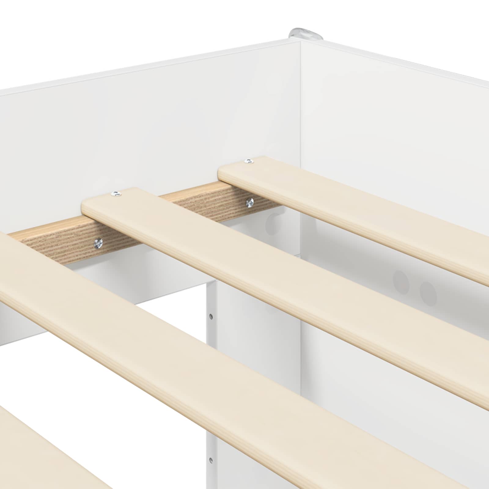 vidaXL Łóżko piętrowe dla dzieci 2 pcs Biały 90 x 200 cm