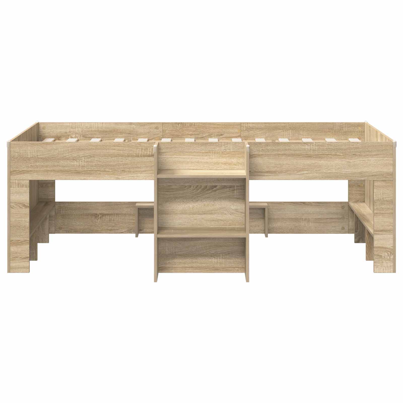 vidaXL Łóżko piętrowe dla dzieci 2 pcs dąb Sonoma 90 x 200 cm