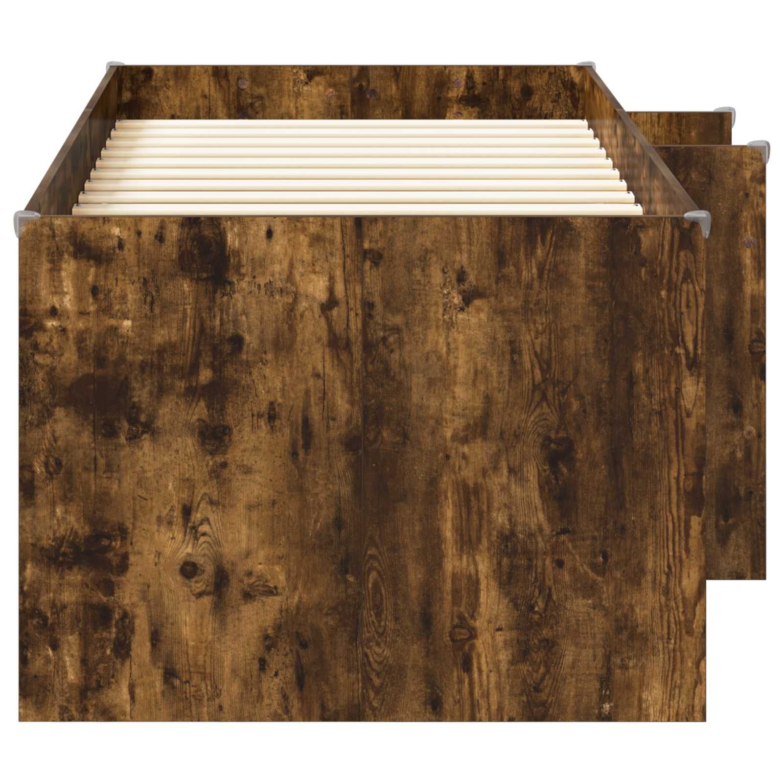 vidaXL Łóżko piętrowe dla dzieci 2 pcs Dąb wędzony 90 x 200 cm