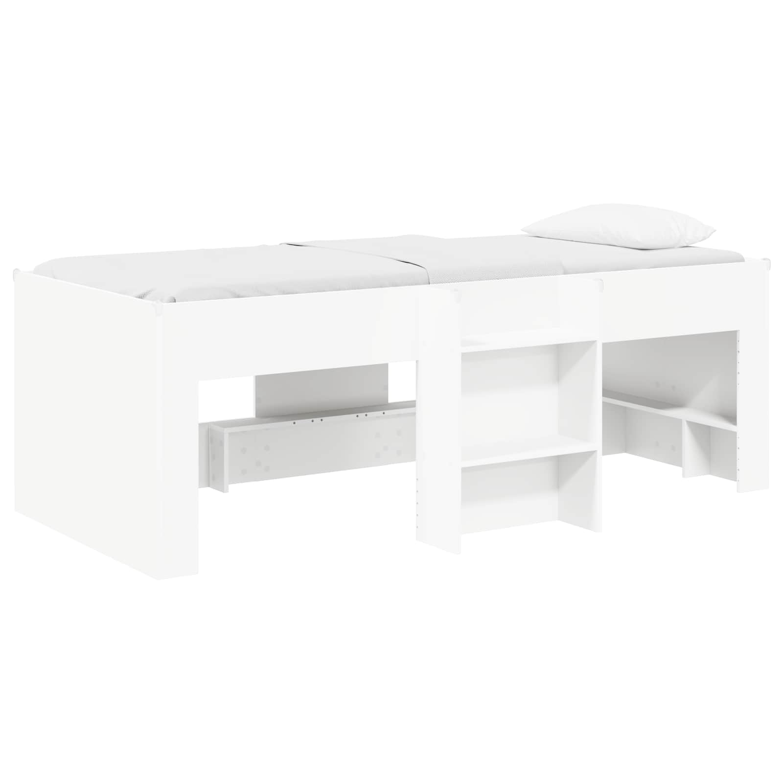 vidaXL Łóżko piętrowe dla dzieci 2 pcs Biały 98,5 x 200 cm