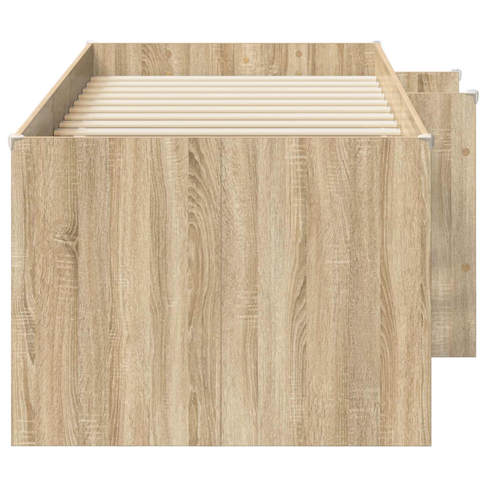 vidaXL Łóżko piętrowe dla dzieci 2 pcs dąb Sonoma 98,5 x 200 cm