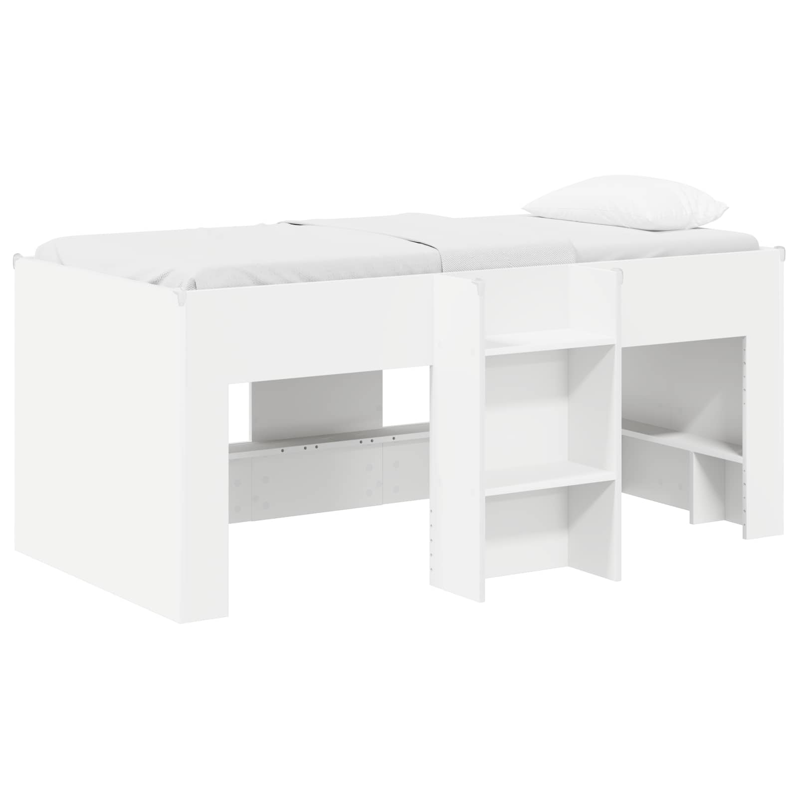vidaXL Łóżko piętrowe dla dzieci 2 pcs Biały 163 x 101,1 x 68,5 cm