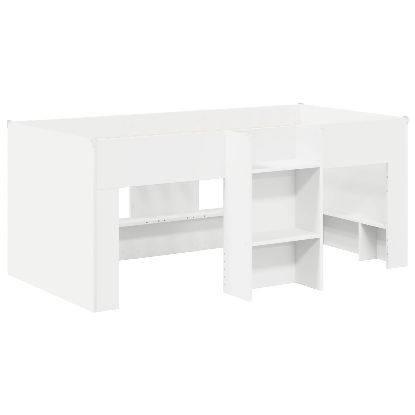 vidaXL Łóżko piętrowe dla dzieci 2 pcs Biały 163 x 101,1 x 68,5 cm