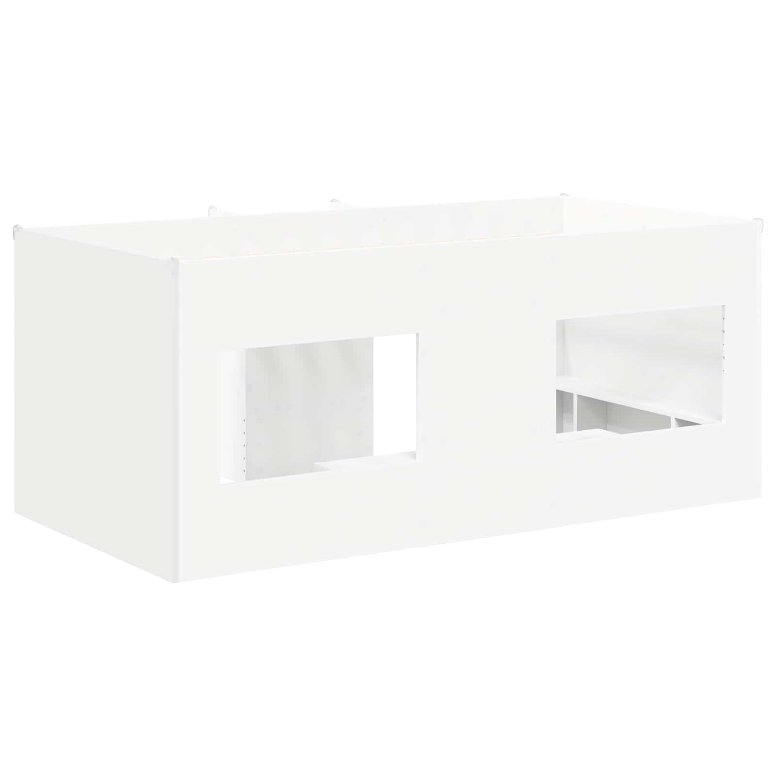 vidaXL Łóżko piętrowe dla dzieci 2 pcs Biały 163 x 101,1 x 68,5 cm