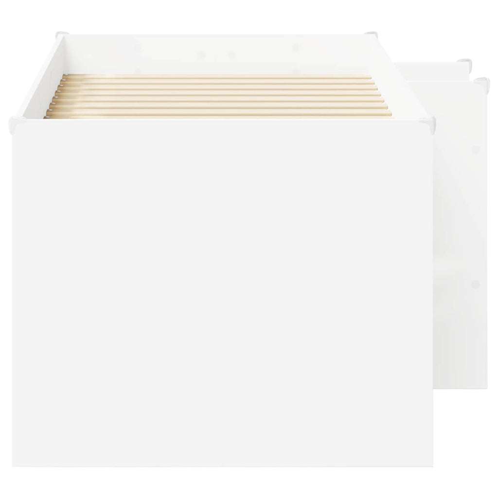 vidaXL Łóżko piętrowe dla dzieci 2 pcs Biały 163 x 101,1 x 68,5 cm
