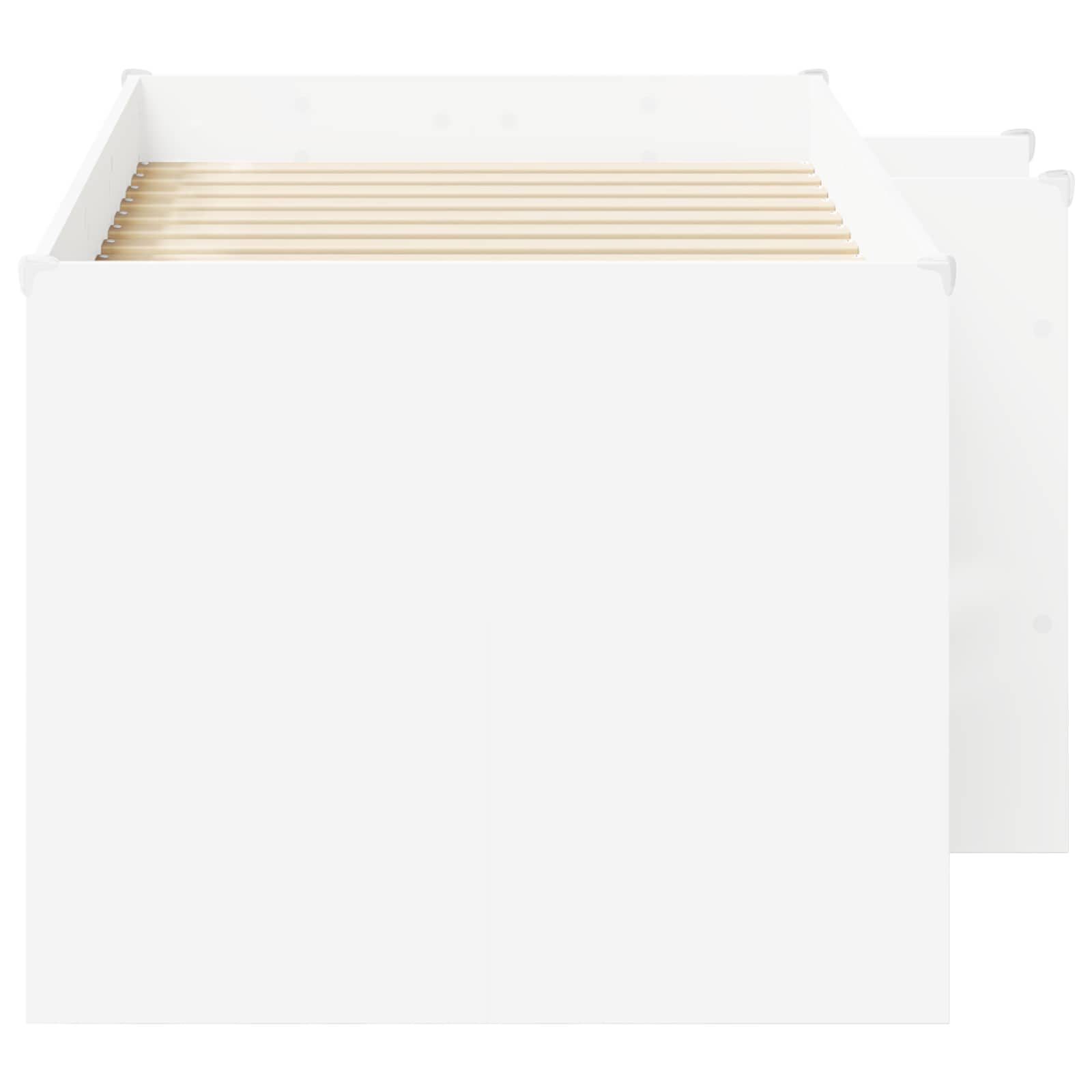 vidaXL Łóżko piętrowe dla dzieci 2 pcs Biały 163 x 101,1 x 68,5 cm