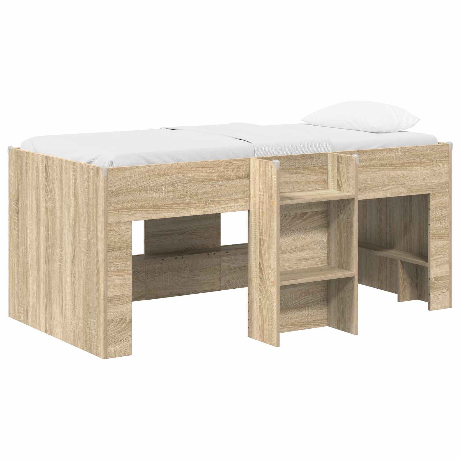 vidaXL Łóżko piętrowe dla dzieci 2 pcs Sonoma 163 x 101,1 x 68,5 cm