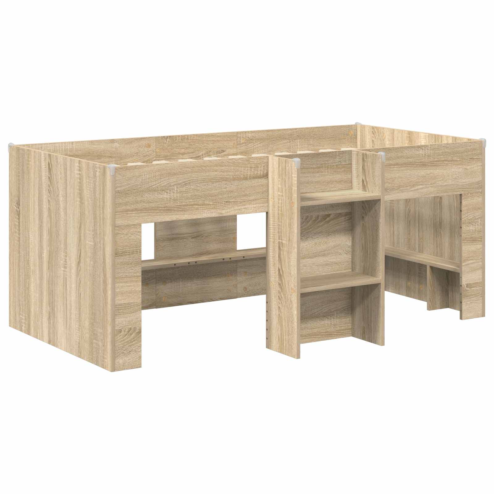 vidaXL Łóżko piętrowe dla dzieci 2 pcs Sonoma 163 x 101,1 x 68,5 cm
