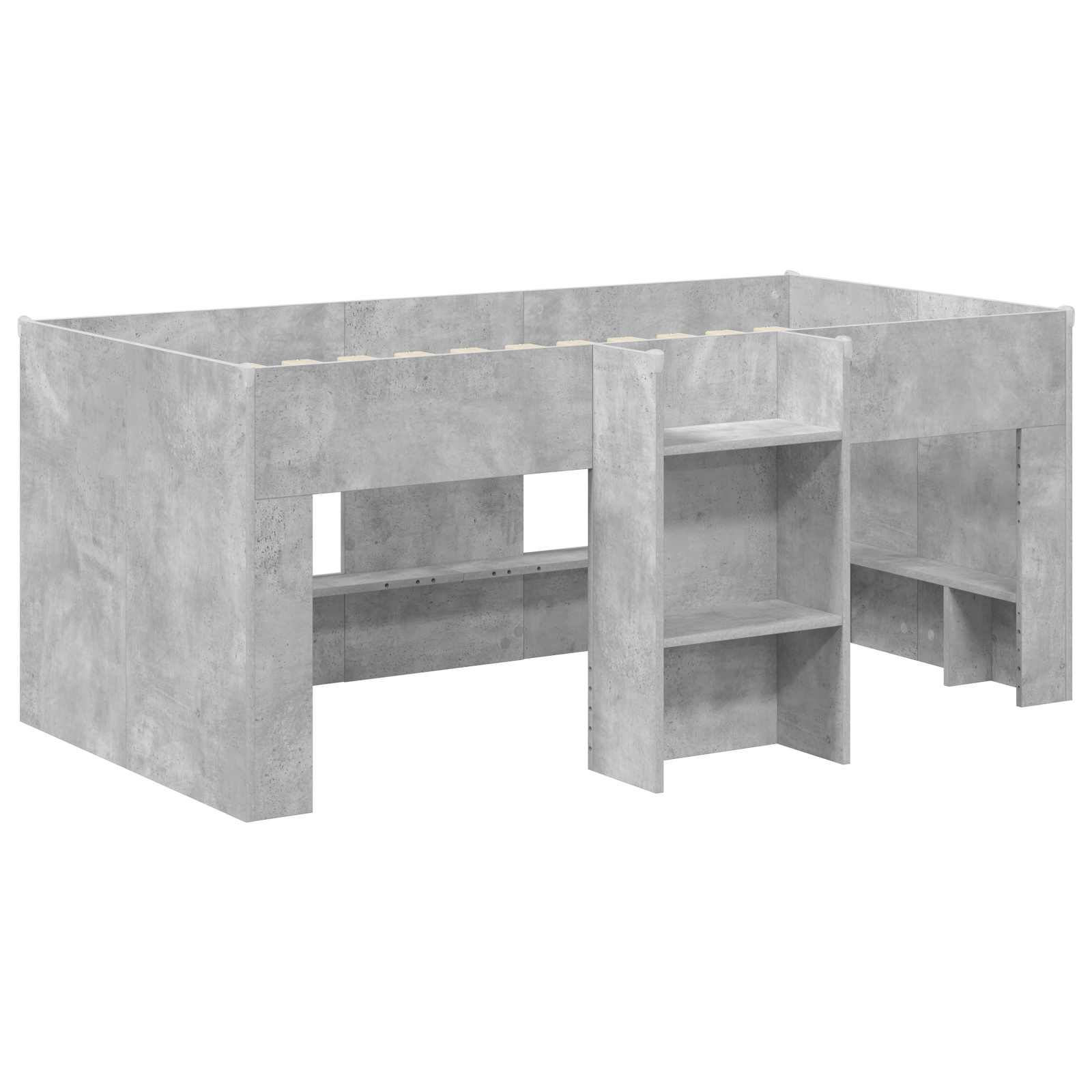 vidaXL Łóżko piętrowe dla dzieci 2 pcs Betonowy 163 x 101,1 x 68,5 cm