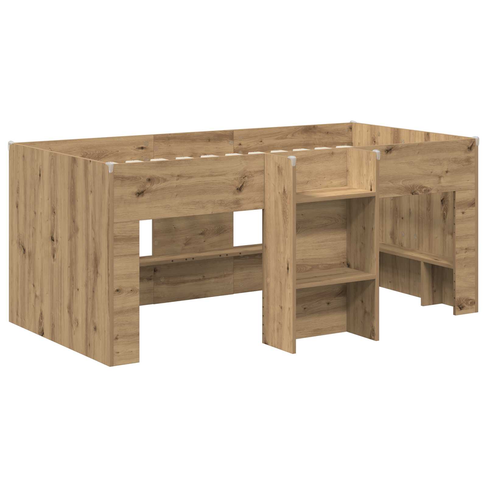 vidaXL Łóżko piętrowe dla dzieci 2 pcs Dąb artisian