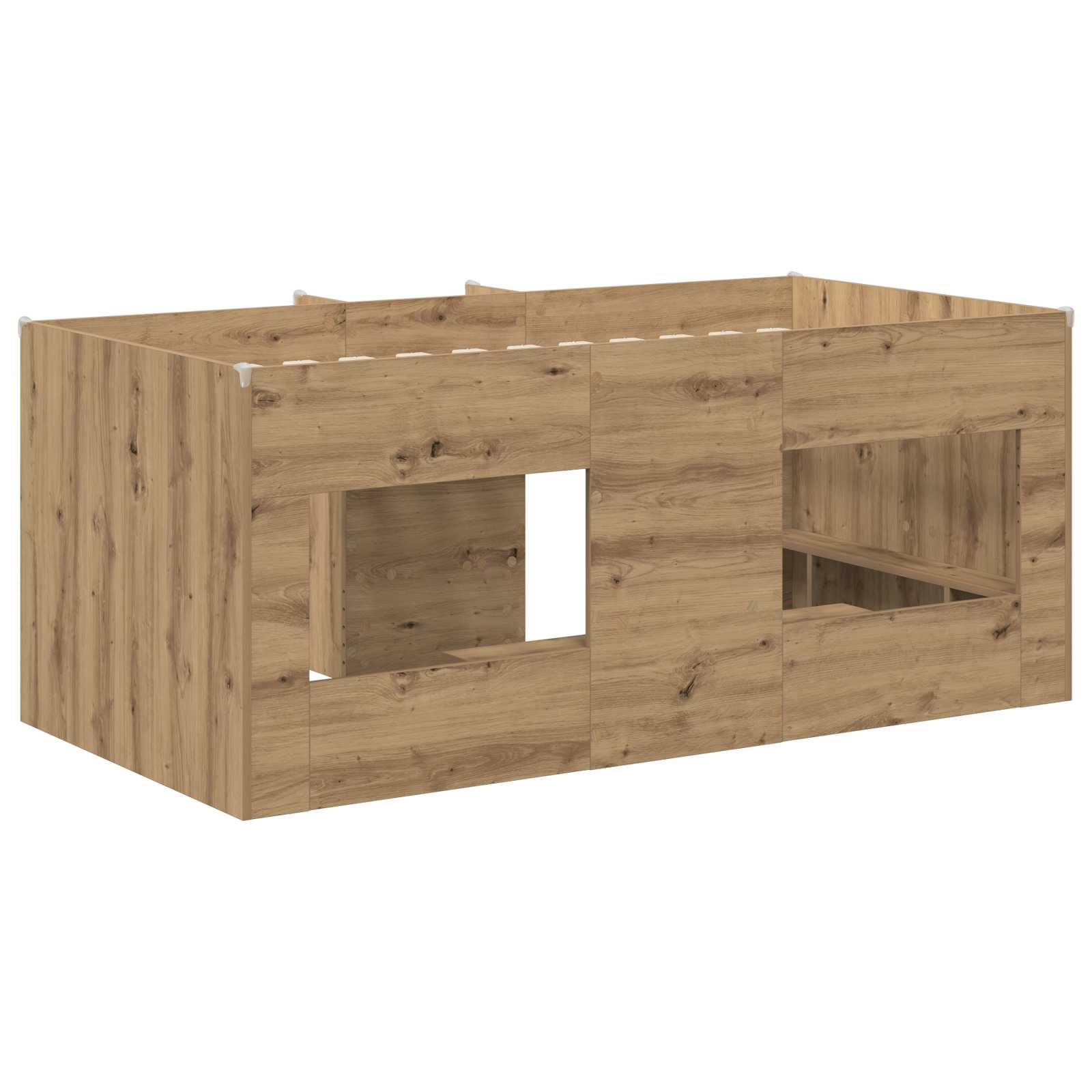 vidaXL Łóżko piętrowe dla dzieci 2 pcs Dąb artisian