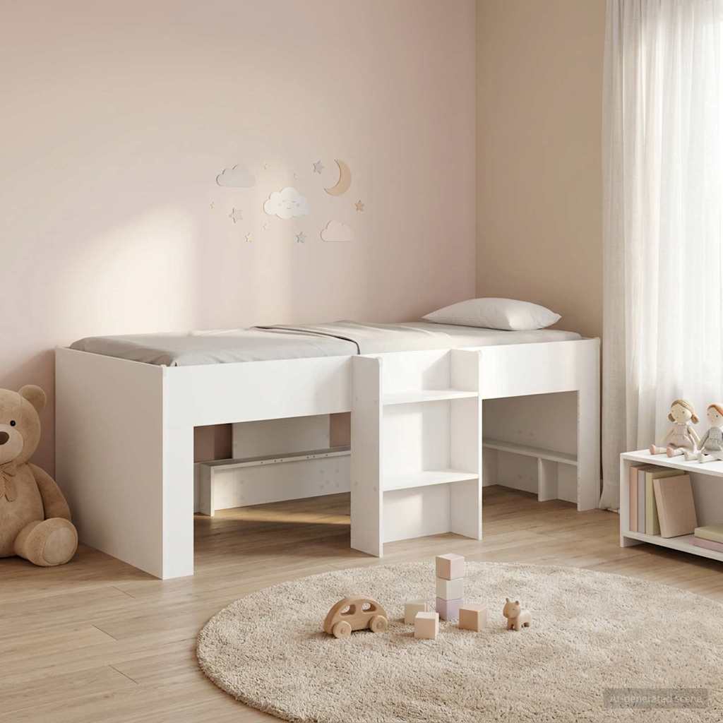 vidaXL Łóżko piętrowe dla dzieci 2 pcs Biały 90 x 190 cm
