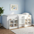 vidaXL Łóżko piętrowe dla dzieci 2 pcs Biały 90 x 190 cm