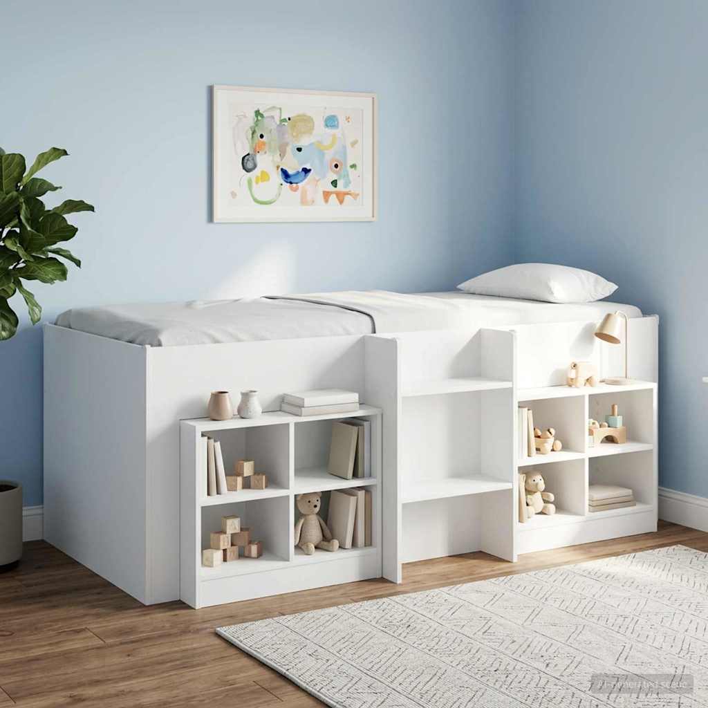 vidaXL Łóżko piętrowe dla dzieci 2 pcs Biały 90 x 190 cm