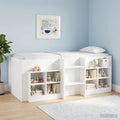 vidaXL Łóżko piętrowe dla dzieci 2 pcs Biały 193 x 96,1 x 68,5 cm