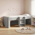vidaXL Łóżko piętrowe dla dzieci 2 pcs Szary Sonoma