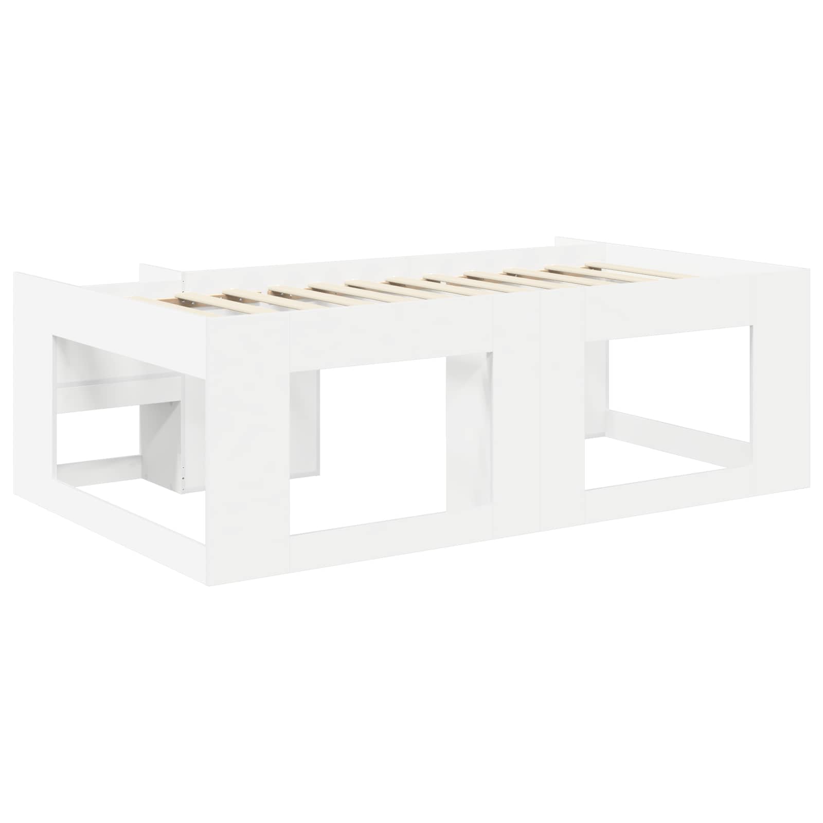 vidaXL Łóżko dziecięce z miejscem do przechowywania Biały 80 x 200 cm