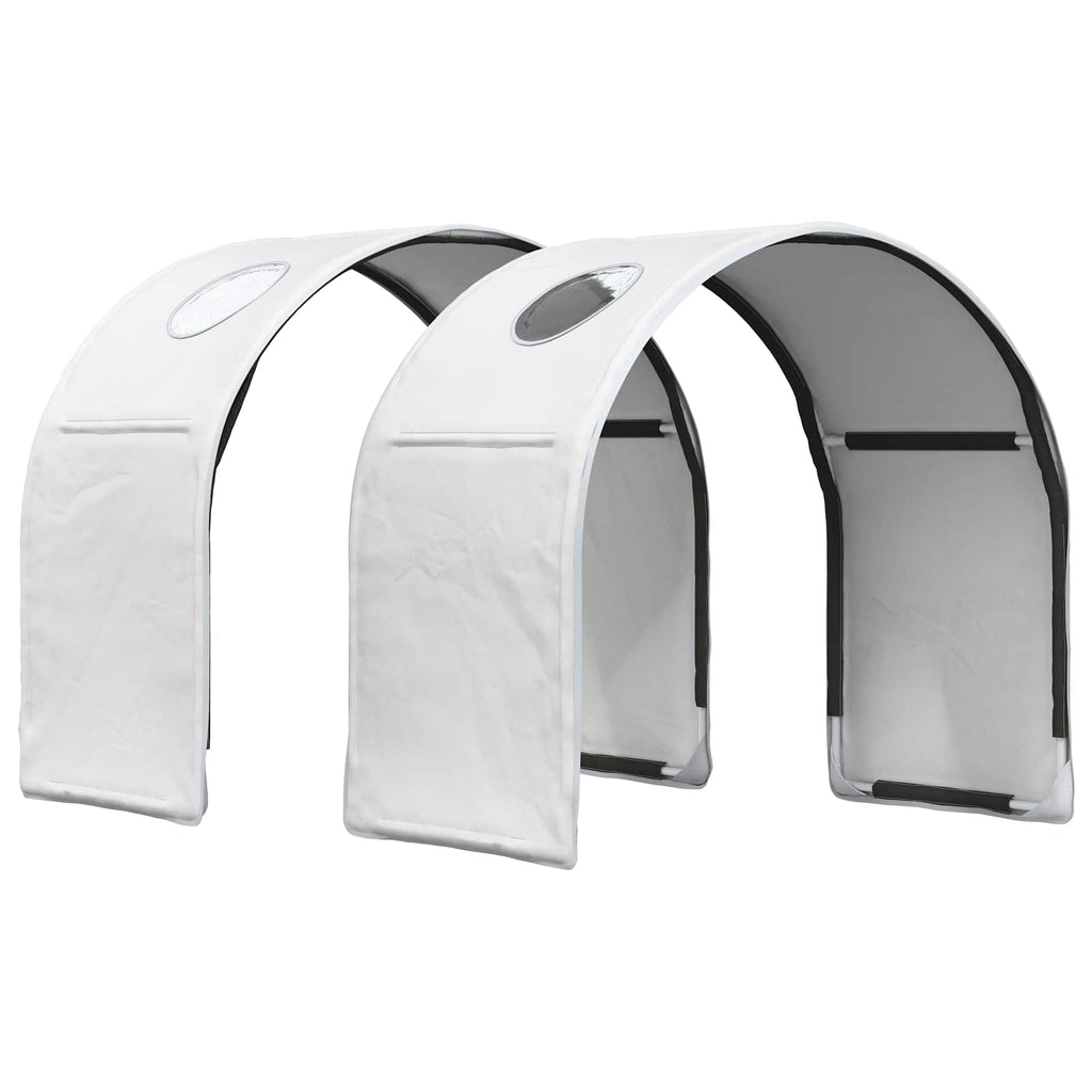 vidaXL Łóżko z Tunel 4 pcs Biały Drewno inżynieryjne