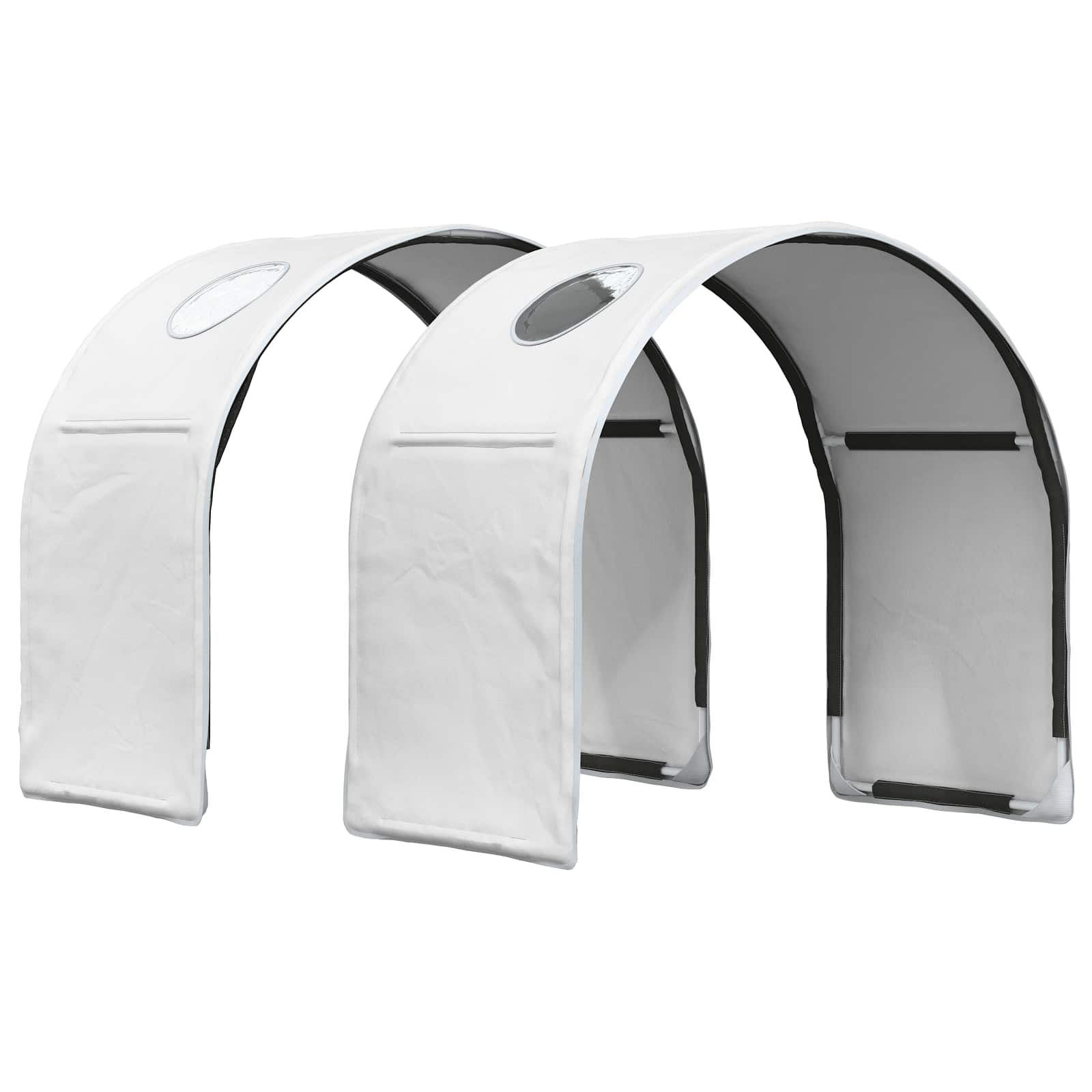 vidaXL Łóżko z Tunel 4 pcs Biały Drewno inżynieryjne