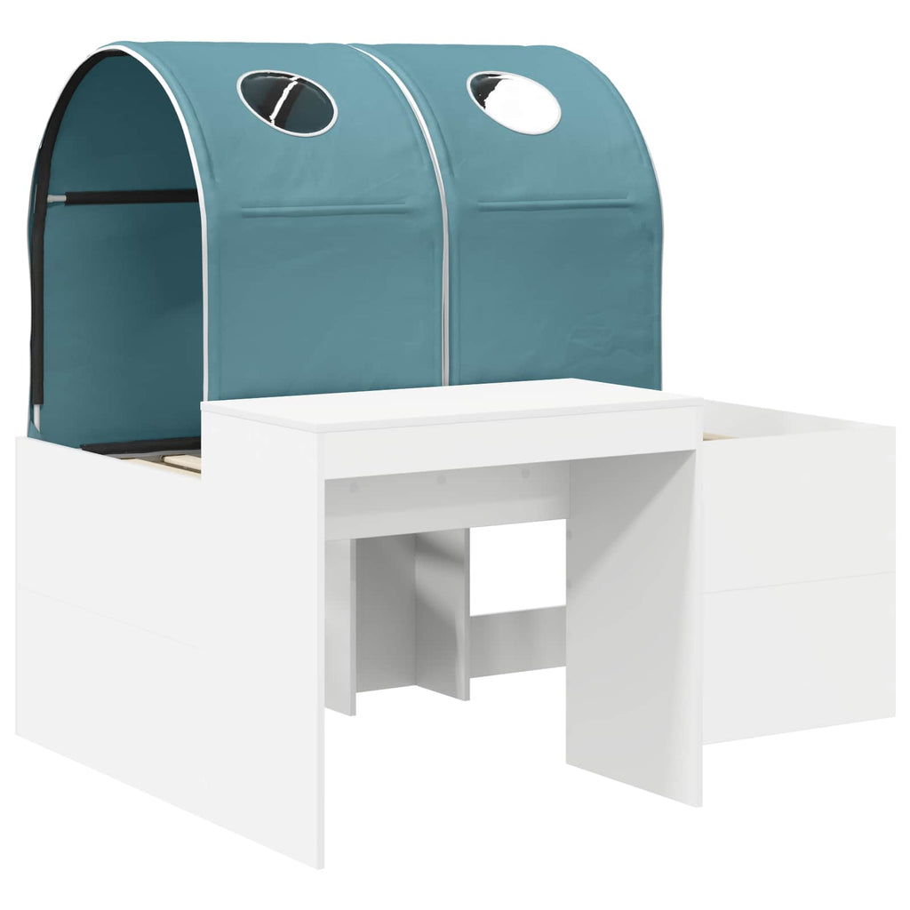 vidaXL Łóżko z Tunelami 4 pcs Dąb Artisian i Jasnoniebieski