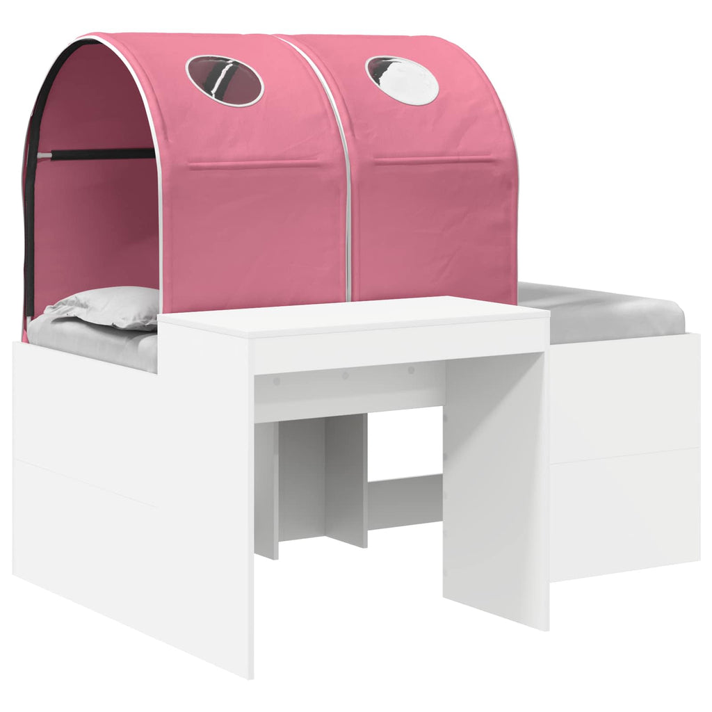 vidaXL Łóżko z Tunelami 4 pcs Dąb Artisian i Różowy