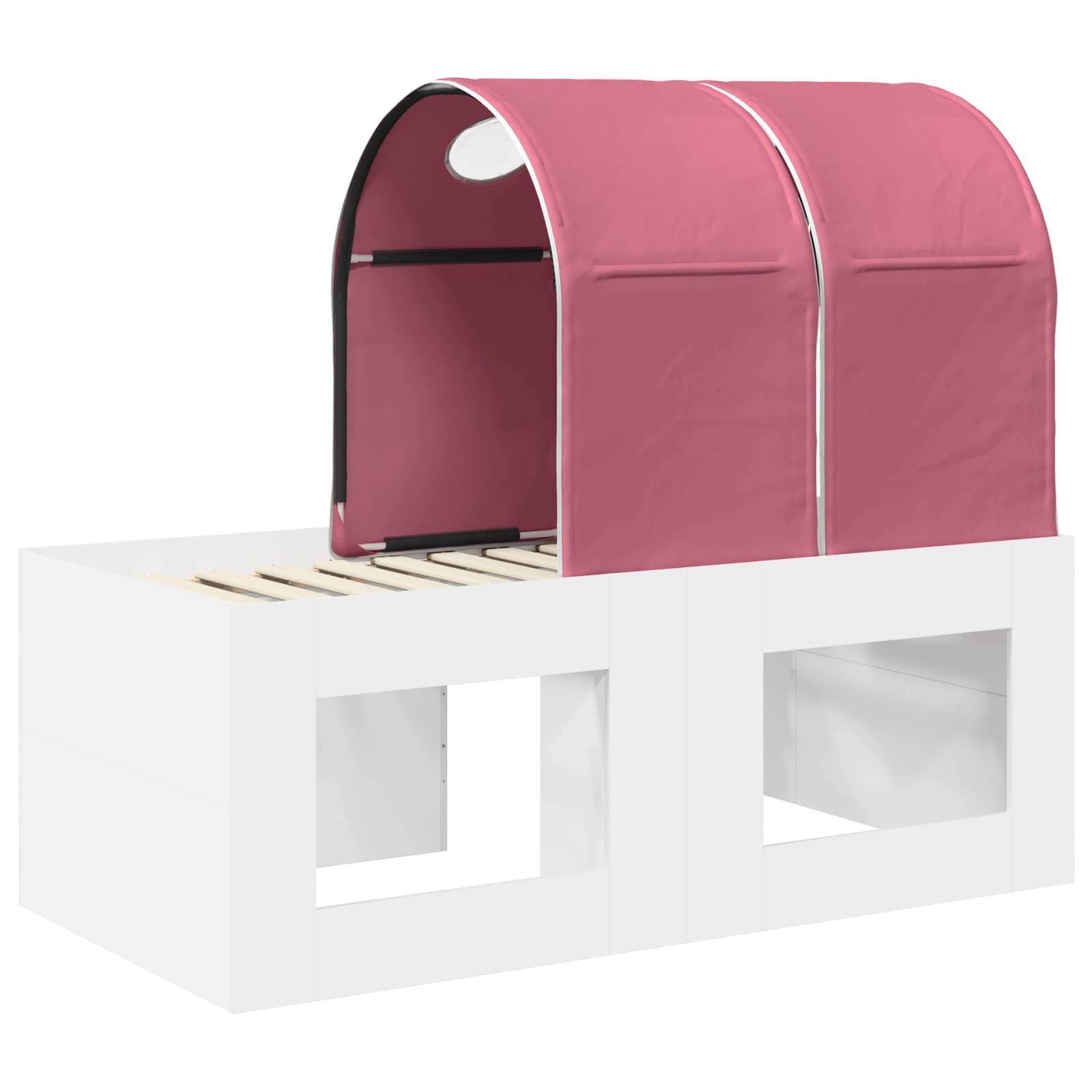 vidaXL Łóżko z Tunelami 4 pcs Dąb Artisian i Różowy