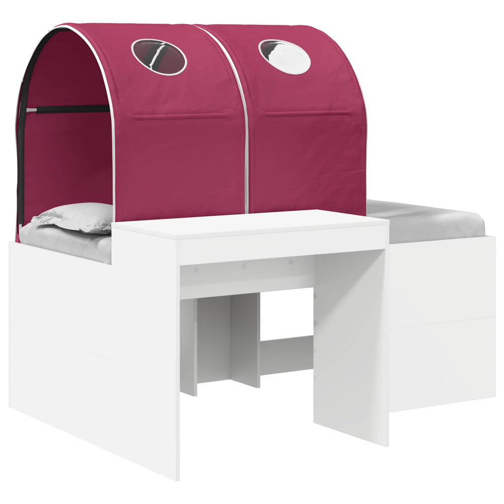 vidaXL Łóżko z Tunelami 4 pcs Dąb Artisian i Czerwony