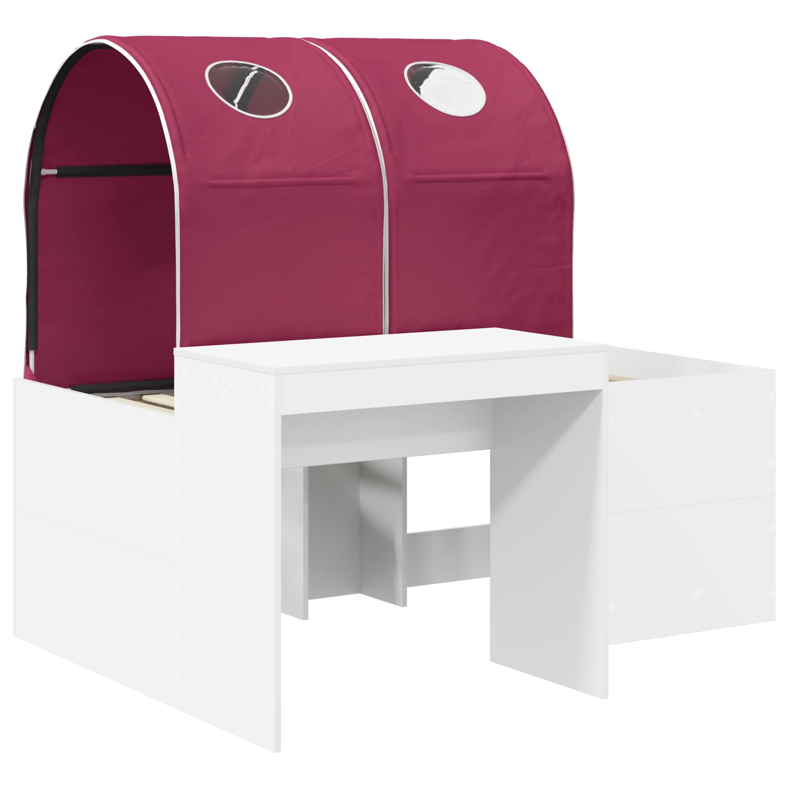 vidaXL Łóżko z Tunelami 4 pcs Dąb Artisian i Czerwony