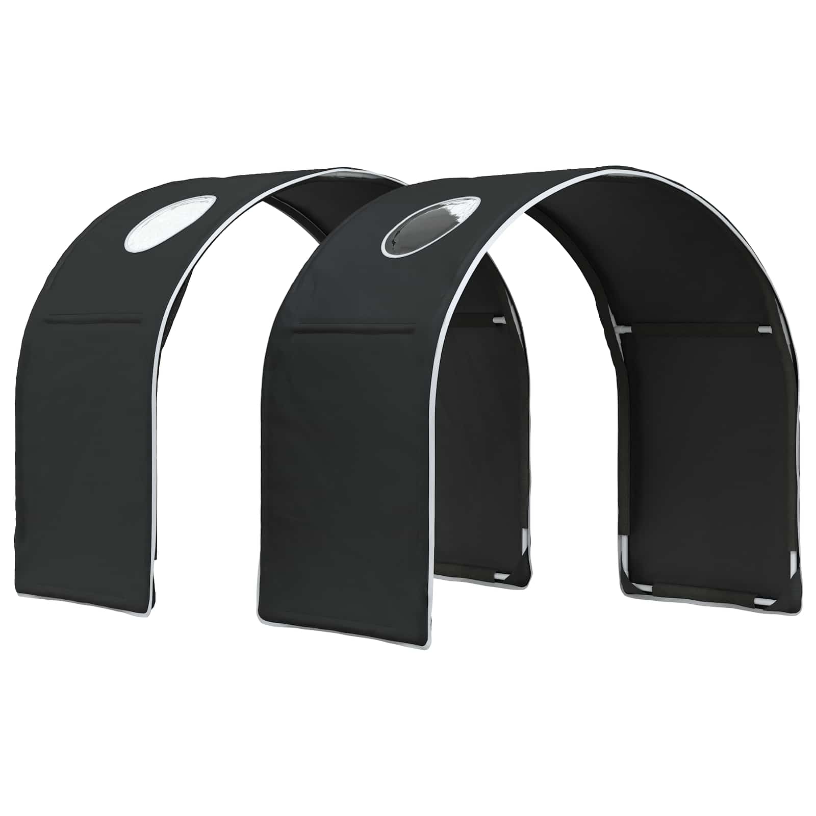 vidaXL Łóżko z Tunelami 4 pcs Dąb Artisian i Czarny