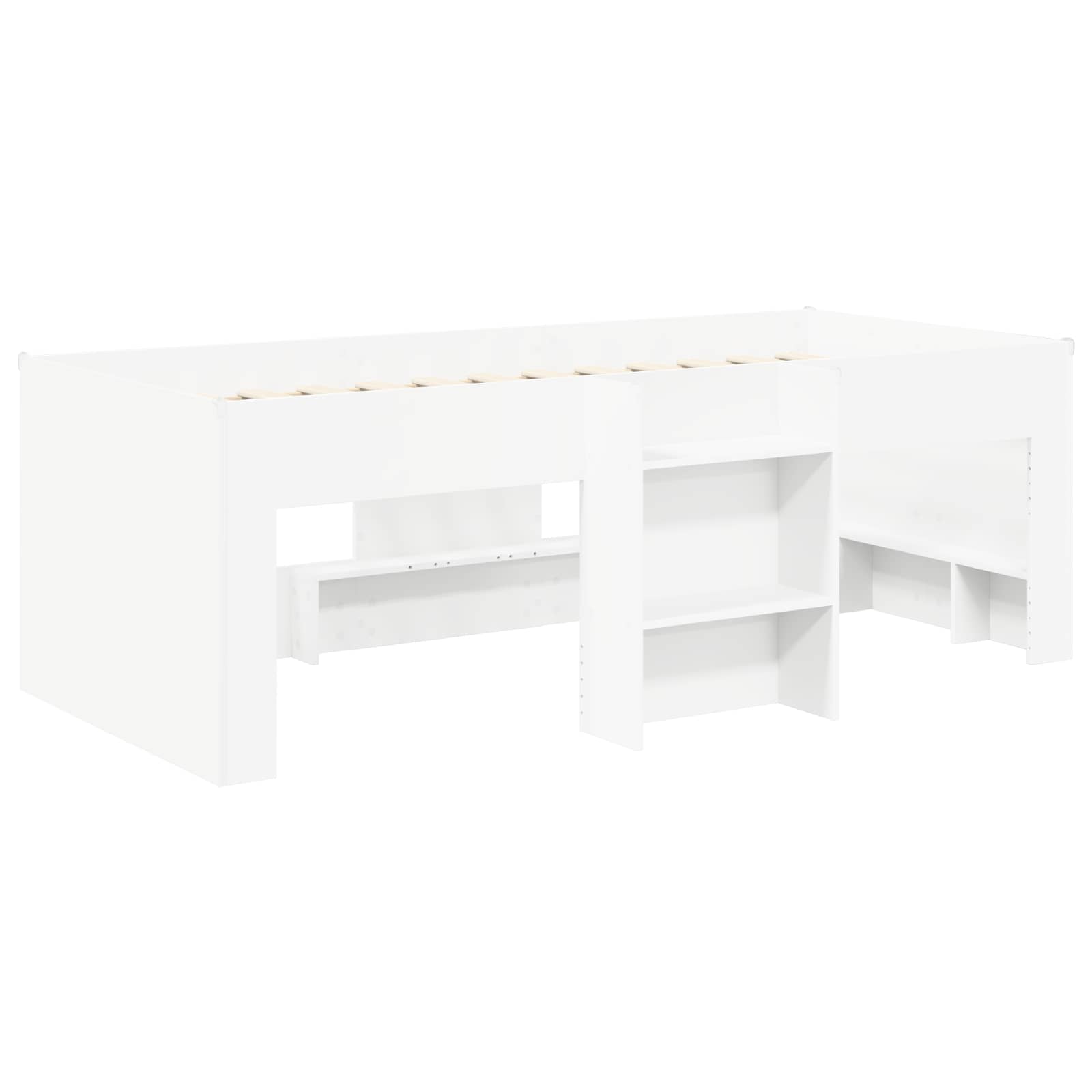 vidaXL Łóżko z Tunelami 4 pcs Biały Drewno inżynieryjne