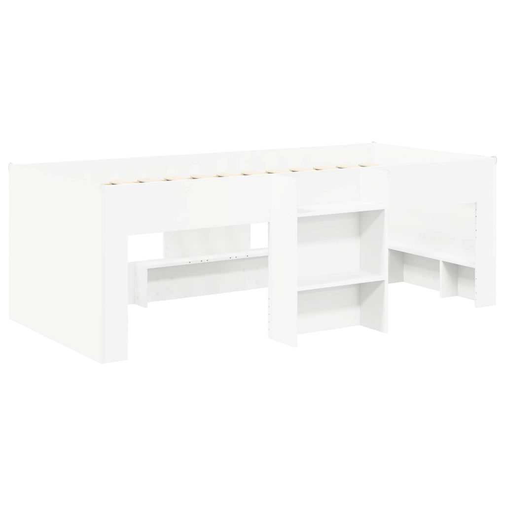 vidaXL Łóżko z Tunelami 4 pcs Biały Drewno inżynieryjne