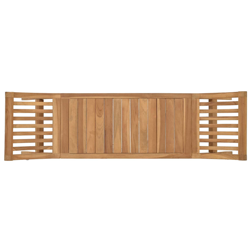 vidaXL Ławka ogrodowa 2 -Seater 126 cm Lite drewno teakowe naturalny