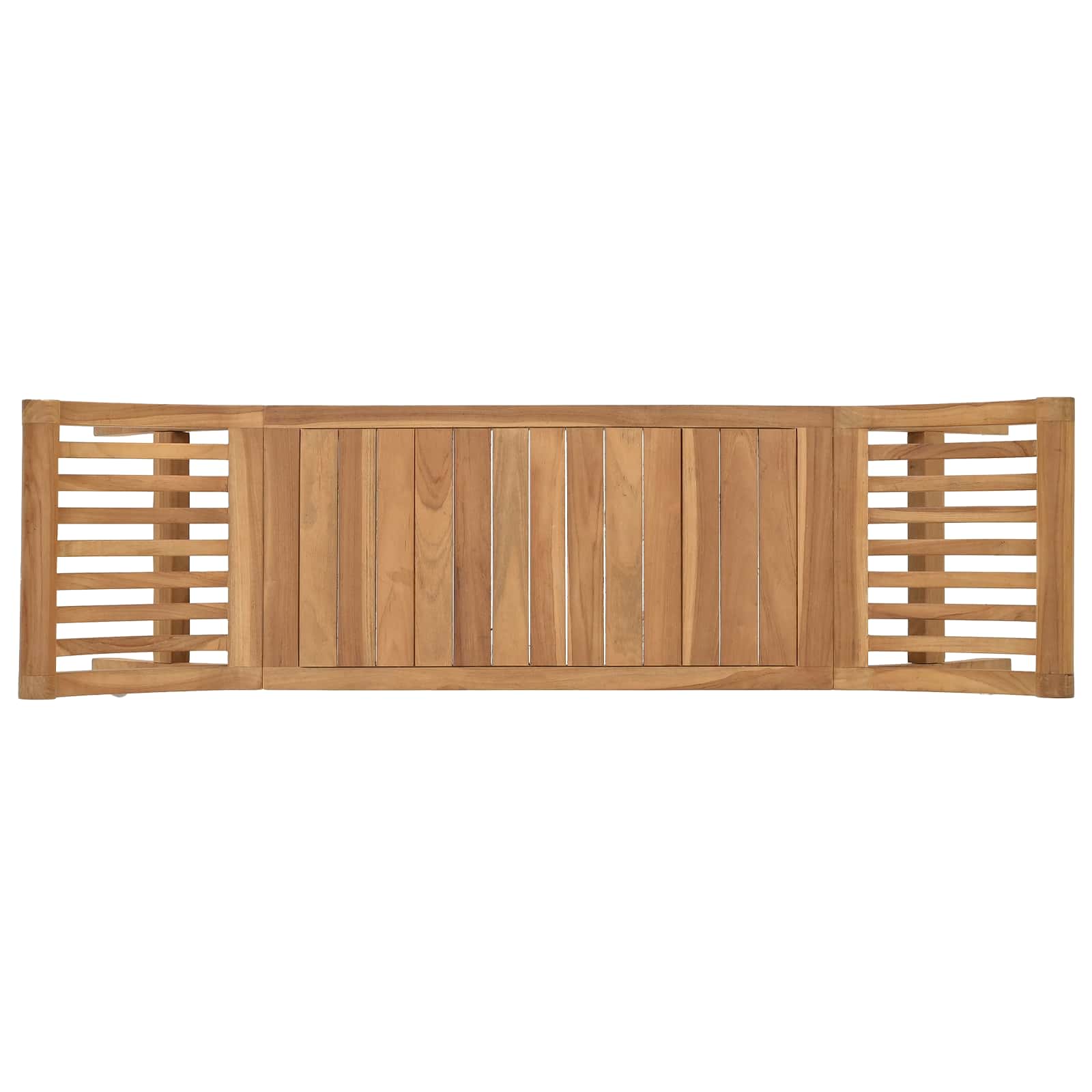 vidaXL Ławka ogrodowa 2 -Seater 126 cm Lite drewno teakowe naturalny
